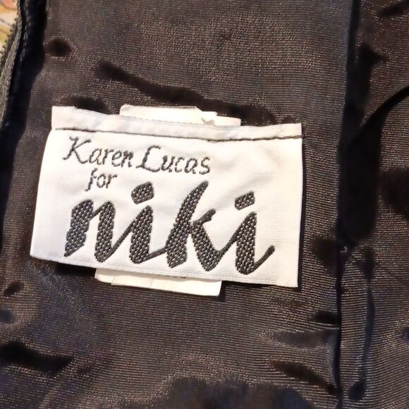 Vintage. Karen Lucas for Niki Black Evening Dress. Cocktail. Quiet Luxury. - Picture 10 of 13